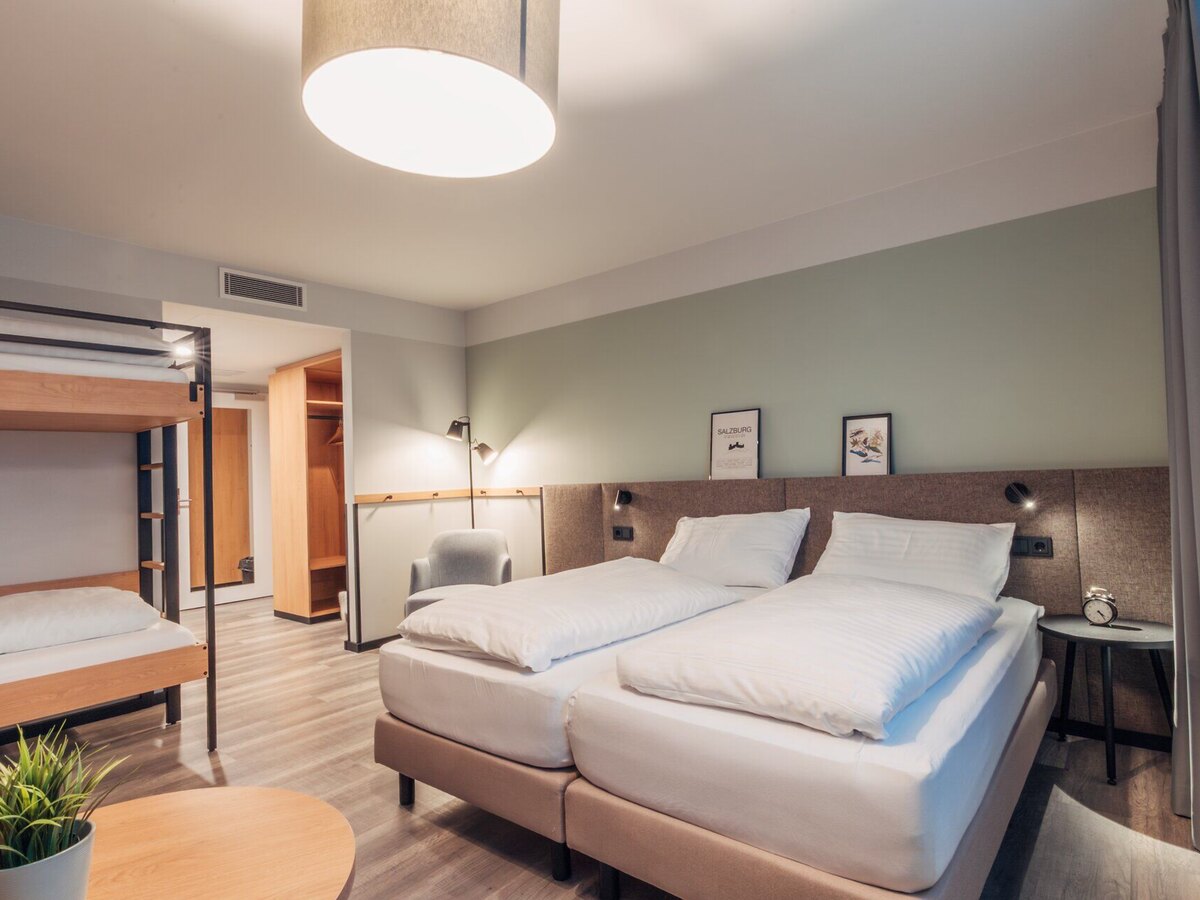 Familien- & Teamzimmer — möbliertes Apartment auf Zeit in Salzburg, 29–34 m², Kurzzeitmiete über IMMOXX